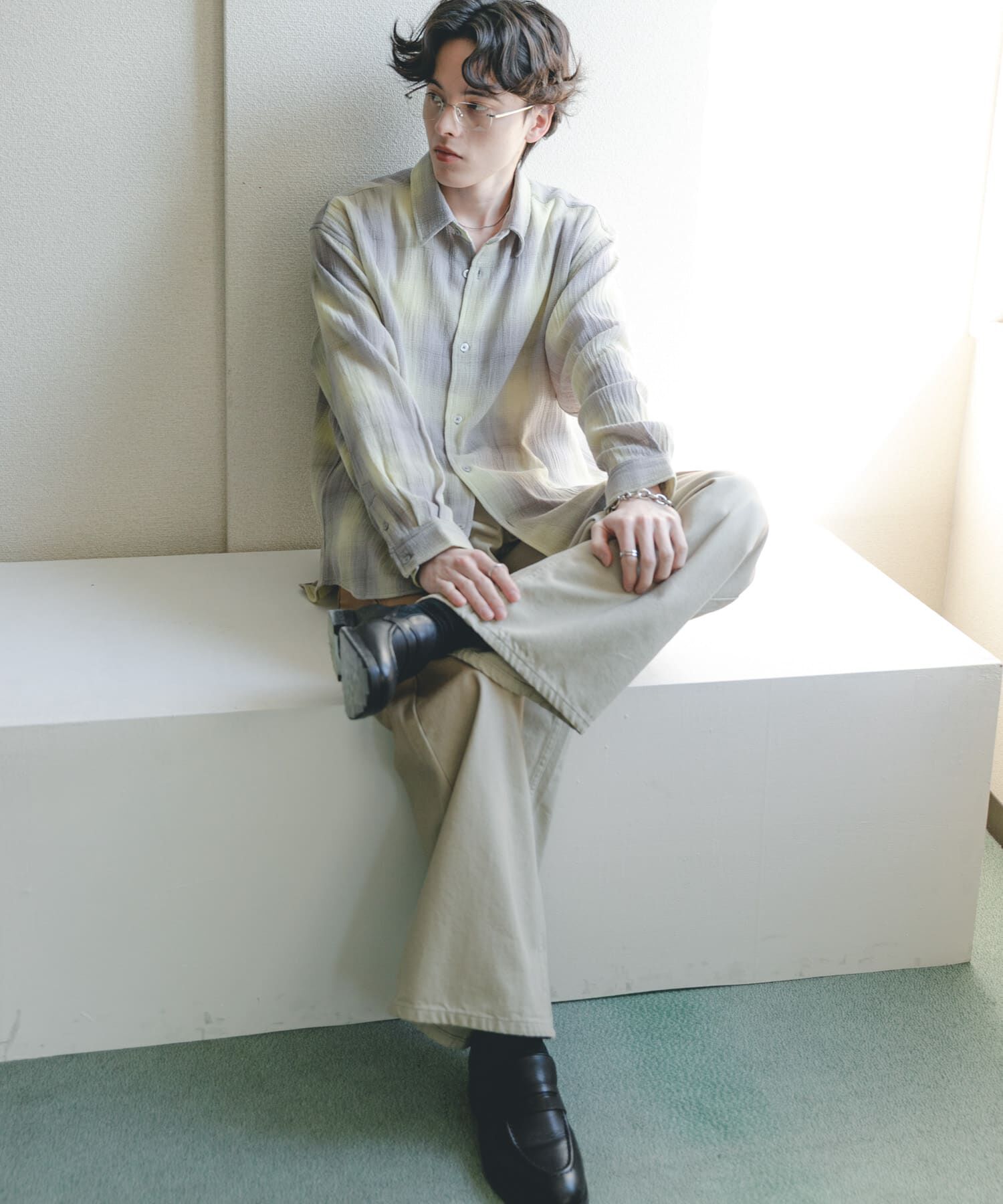 SENSE OF PLACE by URBAN RESEARCH「オンブレーチェックレギュラーカラーシャツ」|シャツ・ブラウス|