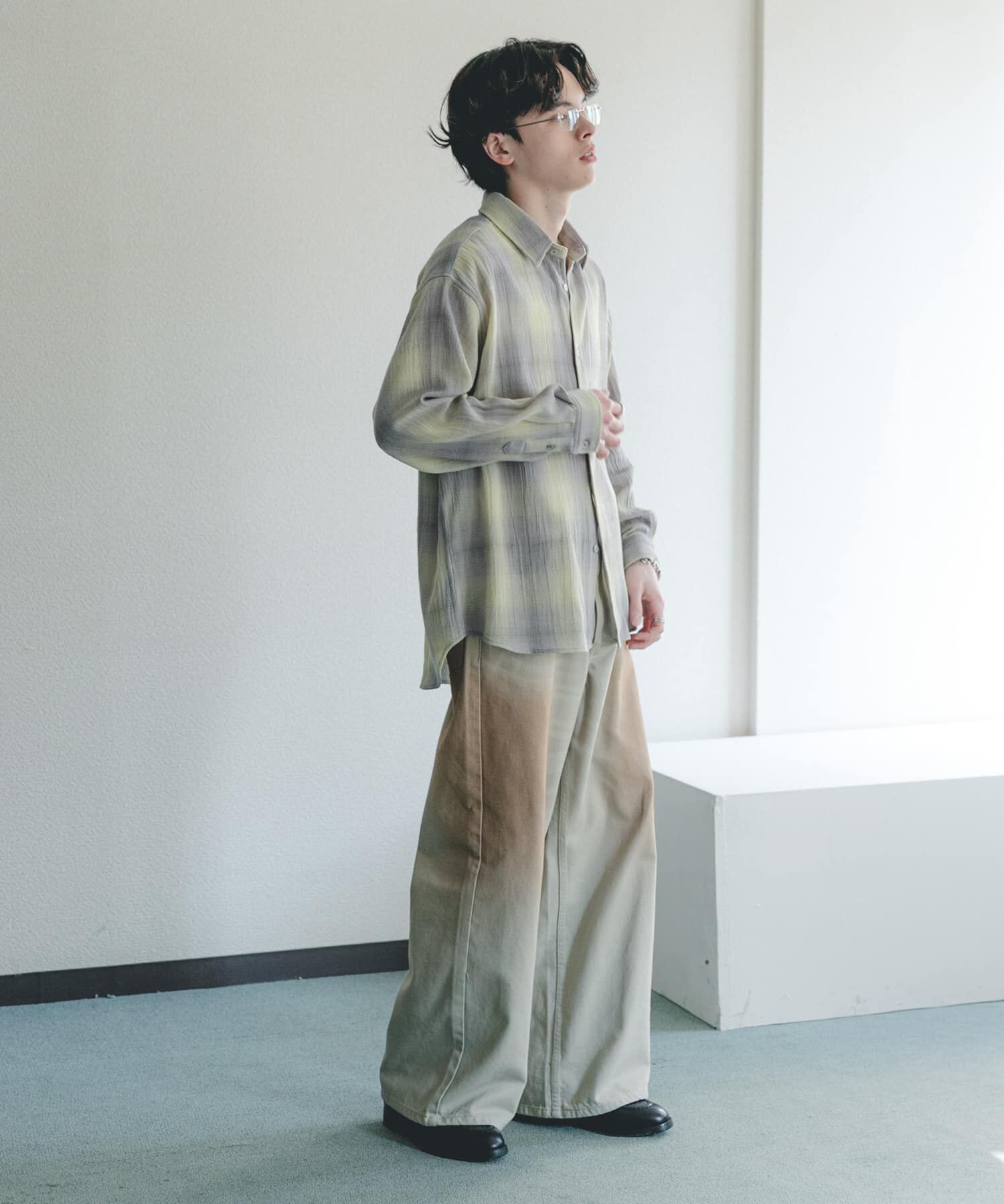 SENSE OF PLACE by URBAN RESEARCH「オンブレーチェックレギュラーカラーシャツ」|シャツ・ブラウス|