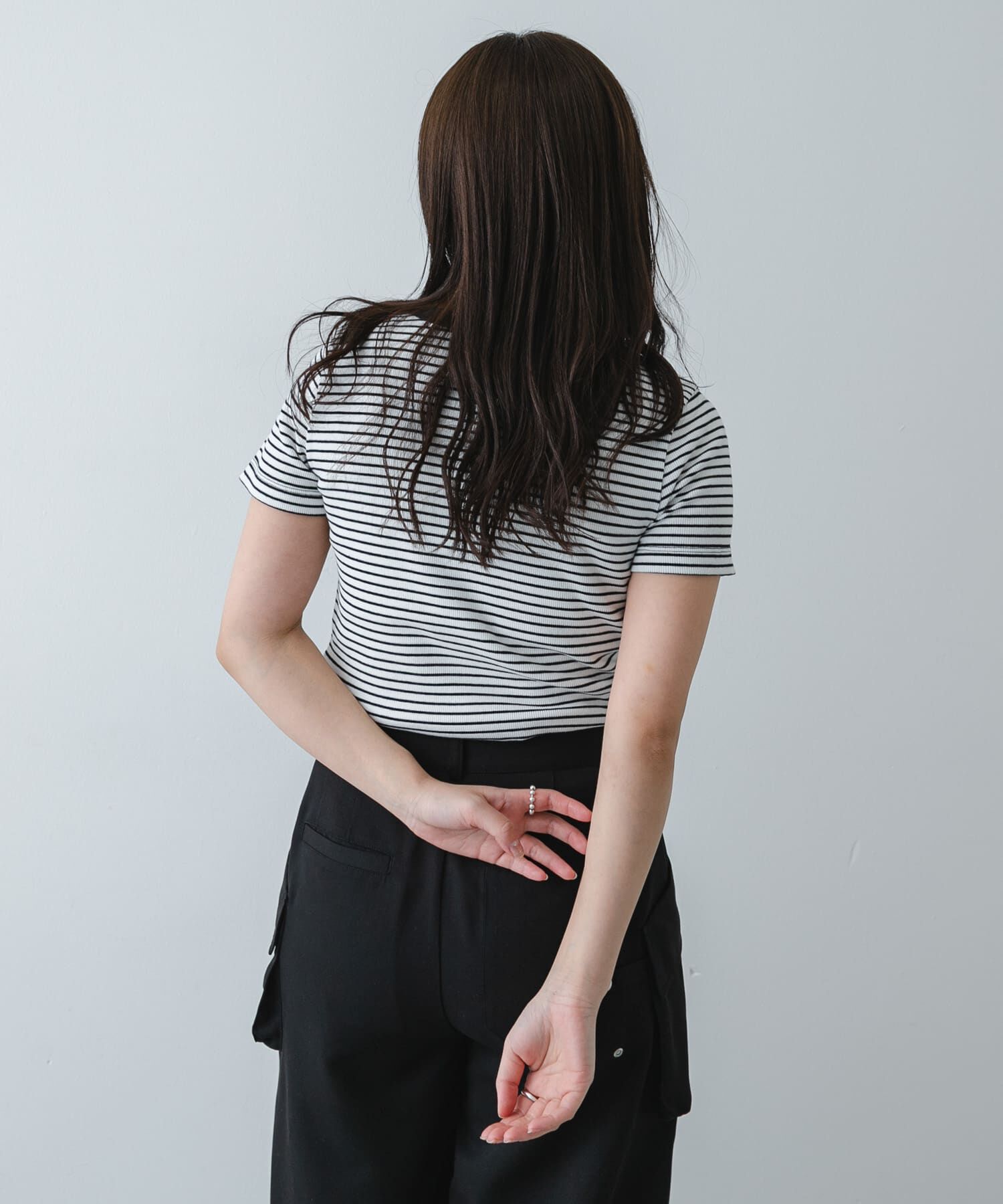 SENSE OF PLACE by URBAN RESEARCH「ラウンドネックリブTシャツ(半袖)」|Tシャツ・カットソー|