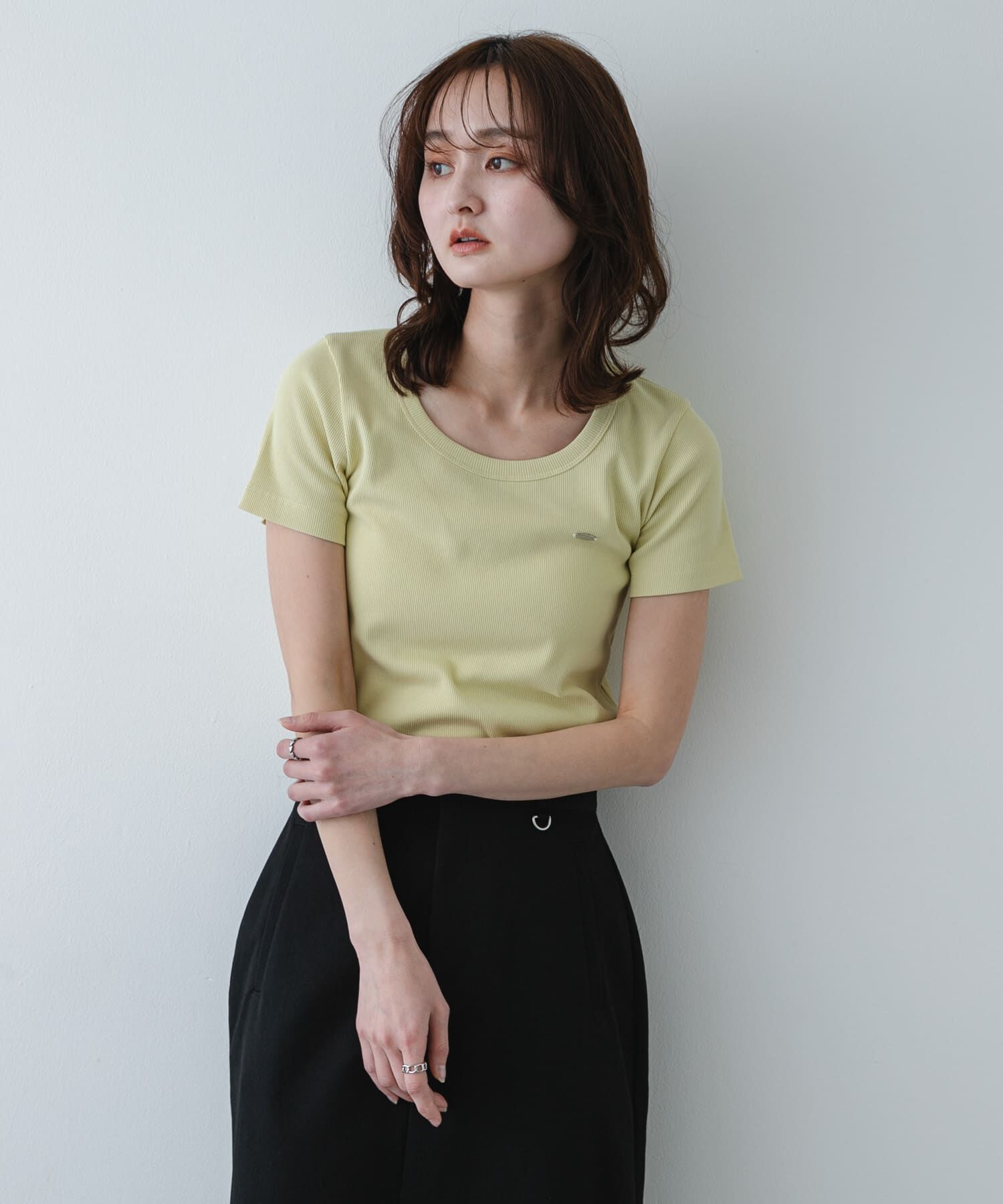 SENSE OF PLACE by URBAN RESEARCH「ラウンドネックリブTシャツ(半袖)」|Tシャツ・カットソー|