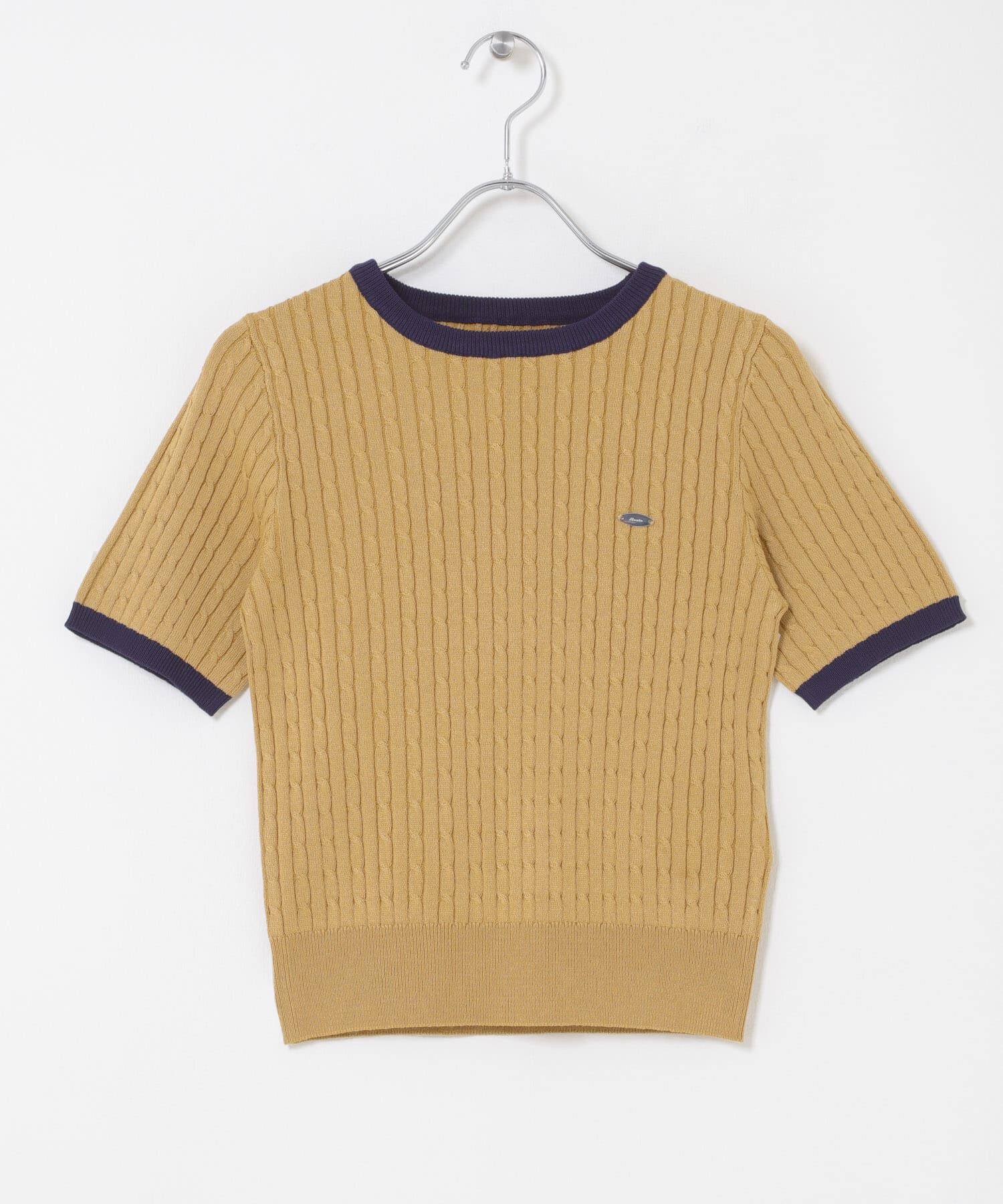 SENSE OF PLACE by URBAN RESEARCH「『洗濯可』バイカラーケーブルセーター」|ニット・セーター|