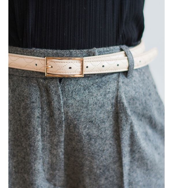 le.coeur blanc「ステッチベルト」|ベルト|アイボリー