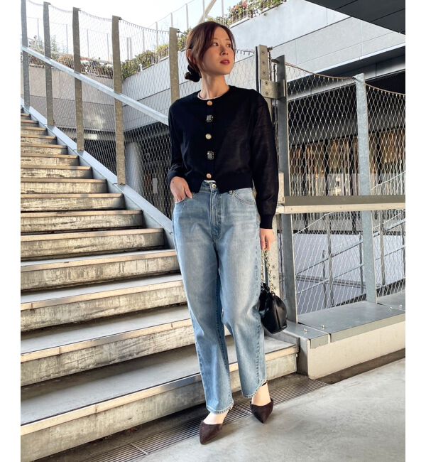  「《手洗い可能》TORRAZZO DONNAビジュー釦カーデ」|カーディガン|