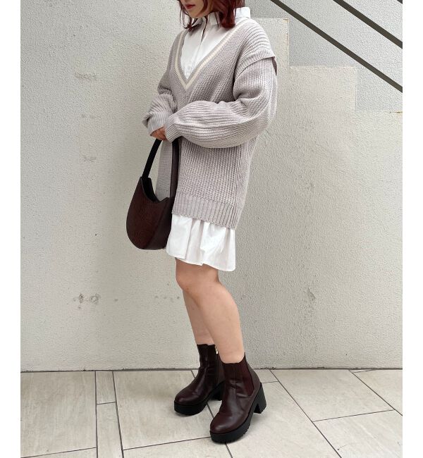 MAJESTICLEGON「マルチwayVニットセットワンピ」|チュニック|