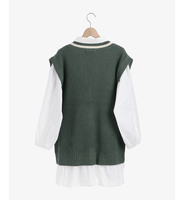 MAJESTICLEGON「マルチwayVニットセットワンピ」|チュニック|