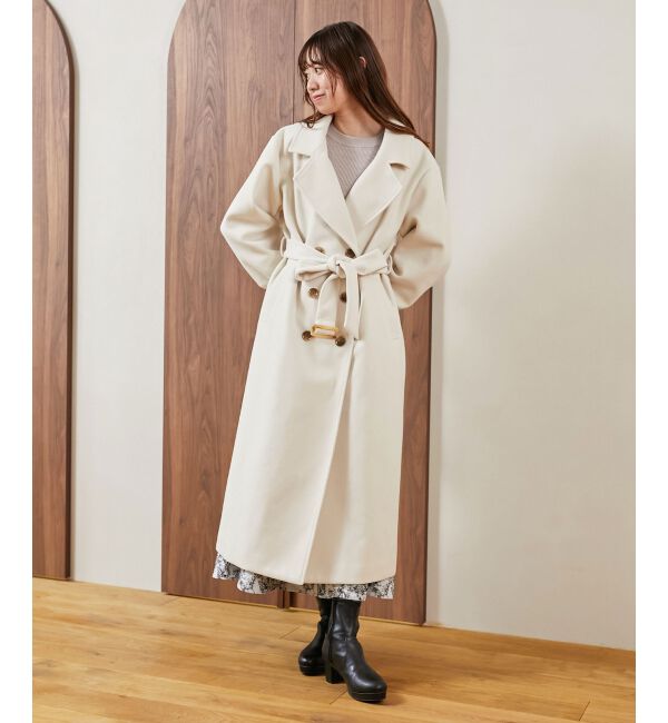 MAJESTICLEGON「バックデザインチェスターコート」|チェスターコート|