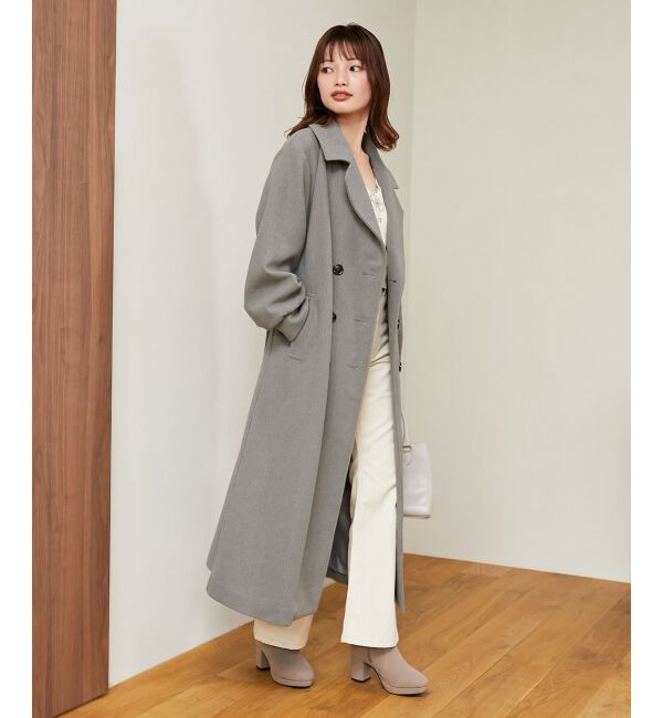 MAJESTICLEGON「バックデザインチェスターコート」|チェスターコート|