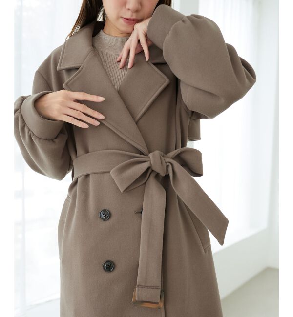 MAJESTICLEGON「バックデザインチェスターコート」|チェスターコート|