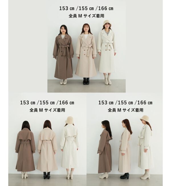 MAJESTICLEGON「バックデザインチェスターコート」|チェスターコート|