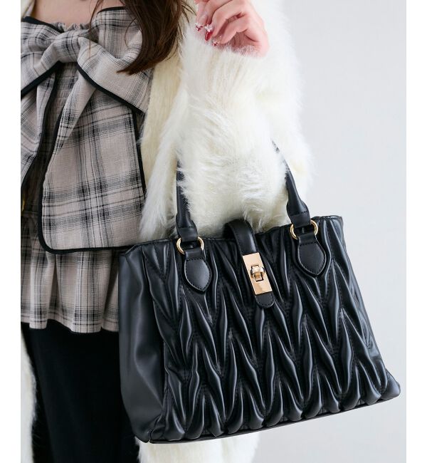  「♯クラシカルスクエアハンドバッグ」|ハンドバッグ|