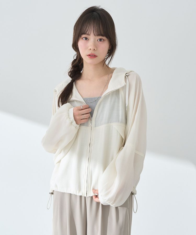 earth music&ecology「シアージップパーカー」|ブルゾン・スタジャン|