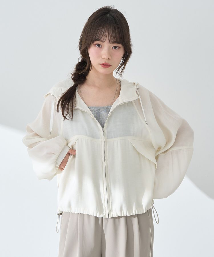 earth music&ecology「シアージップパーカー」|ブルゾン・スタジャン|