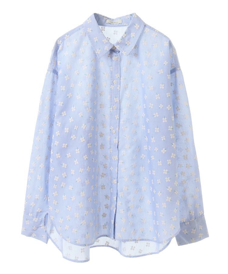 earth music&ecology「フラワーラバープリントシャツ」|シャツ・ブラウス|