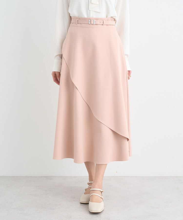 earth music&ecology「ベルト付きアシンメトリースカート」|フレア|