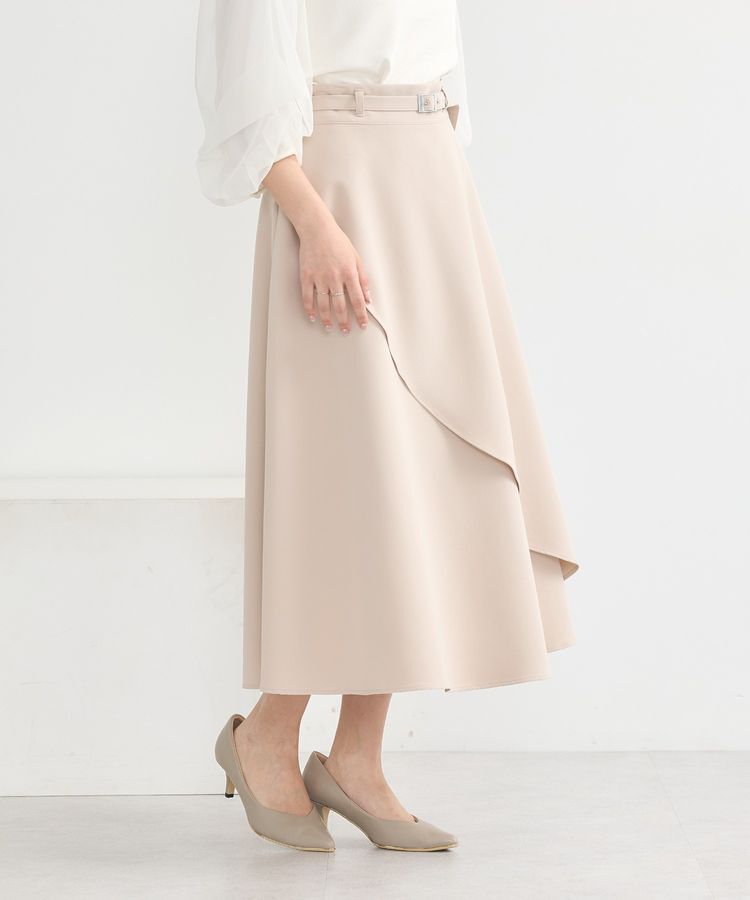 earth music&ecology「ベルト付きアシンメトリースカート」|フレア|
