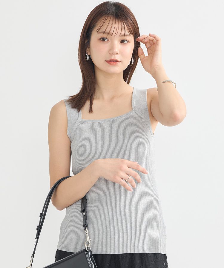 earth music&ecology「レイヤードニットタンクトップ」|キャミソール|