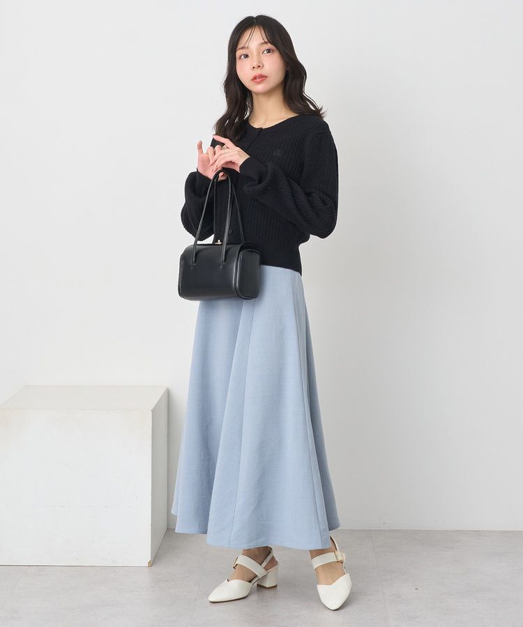 earth music&ecology「バックレースアップスカート」|フレア|