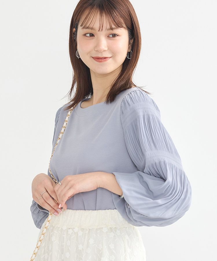 earth music&ecology「マジョリカプリーツプルオーバー」|Tシャツ・カットソー|