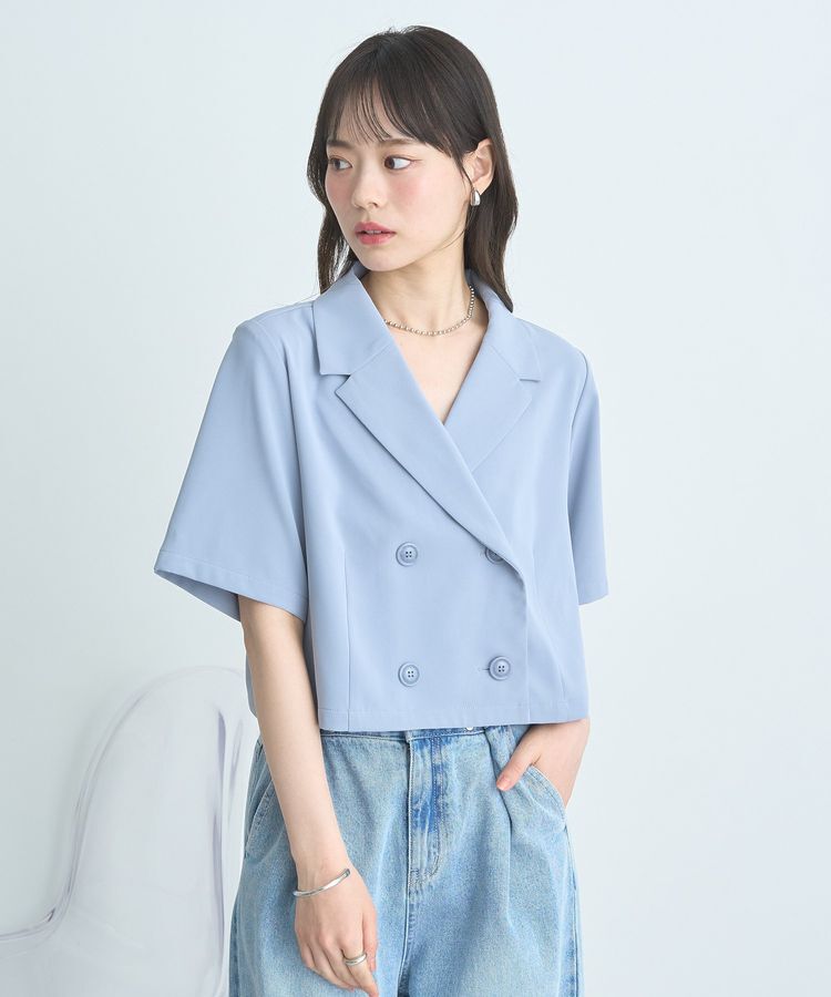earth music&ecology「ショートテーラードジャケット」|テーラードジャケット|