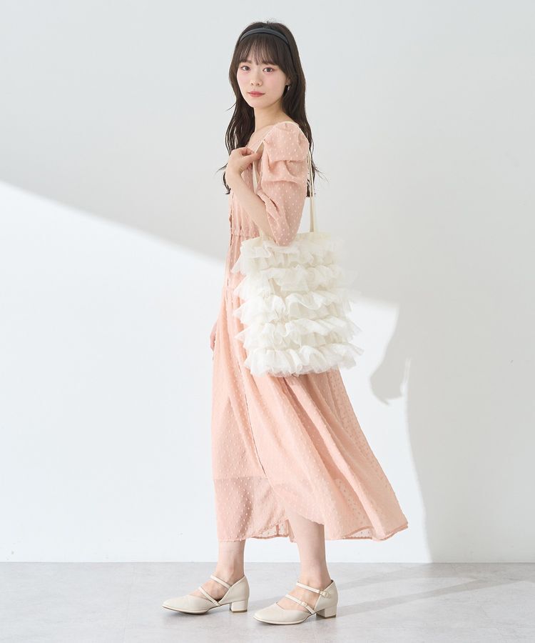 earth music&ecology「ドットドビーシアー羽織ワンピース」|ワンピース|