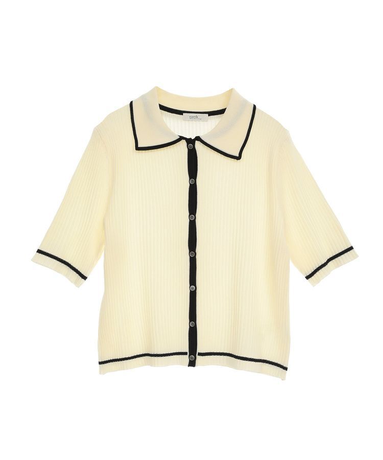 earth music&ecology「リブニットカーディガン」|カーディガン|