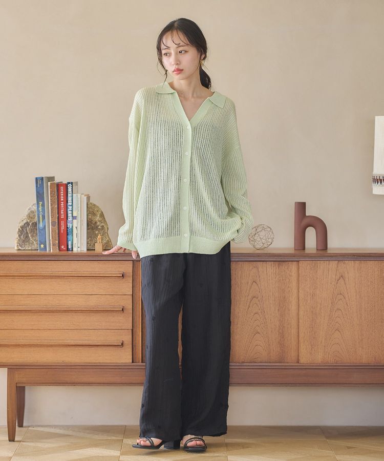 earth music&ecology「スキッパールーズカーディガン」|カーディガン|