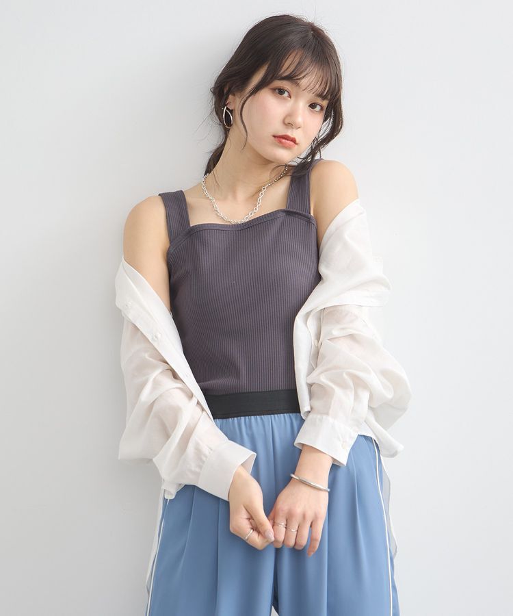 earth music&ecology「ワイドストラップキャミソール」|キャミソール|