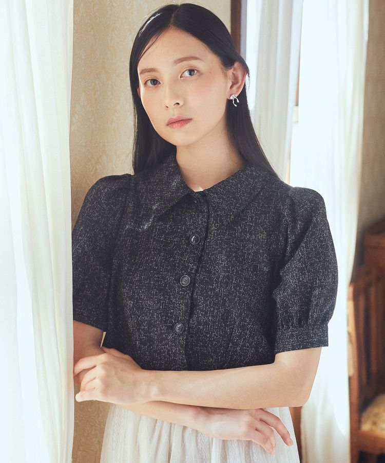 earth music&ecology「サマーツイードシャツジャケット」|シャツ・ブラウス|