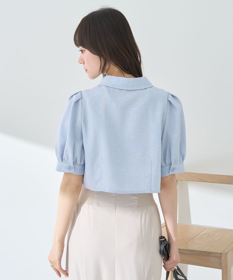 earth music&ecology「サマーツイードシャツジャケット」|シャツ・ブラウス|