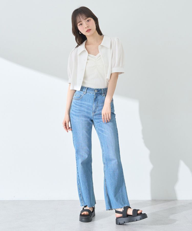 earth music&ecology「サマーツイードシャツジャケット」|シャツ・ブラウス|