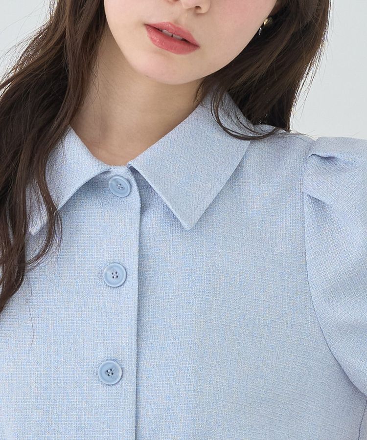 earth music&ecology「サマーツイードシャツジャケット」|シャツ・ブラウス|