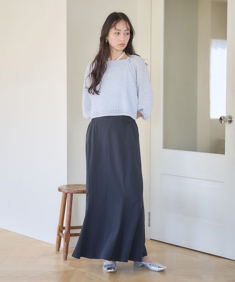 earth music&ecology「前後2wayミニフリンジブラウス」|シャツ・ブラウス|