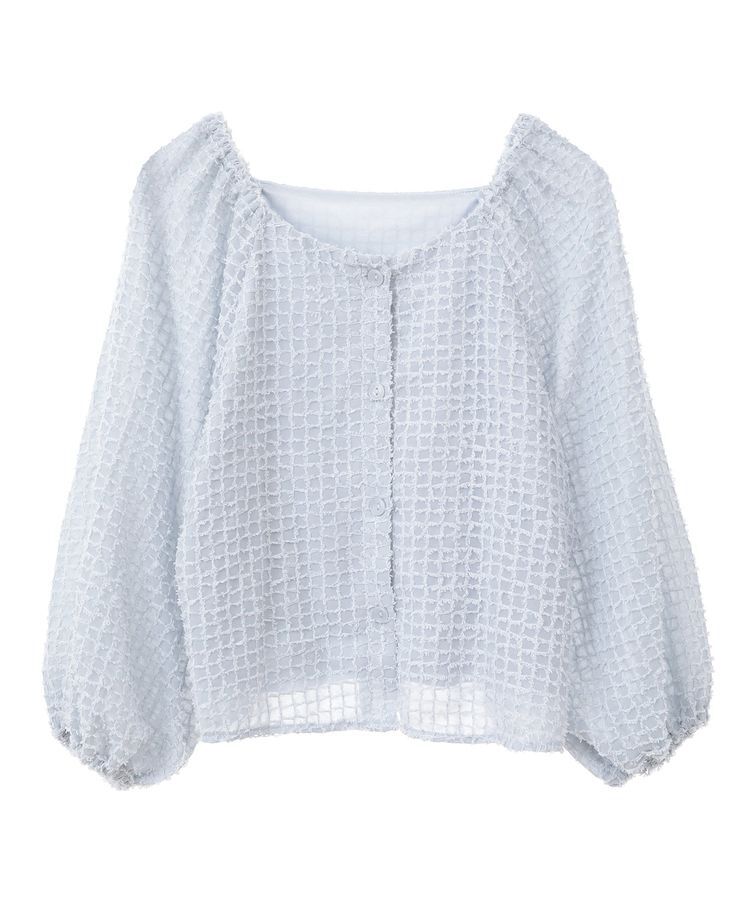 earth music&ecology「前後2wayミニフリンジブラウス」|シャツ・ブラウス|