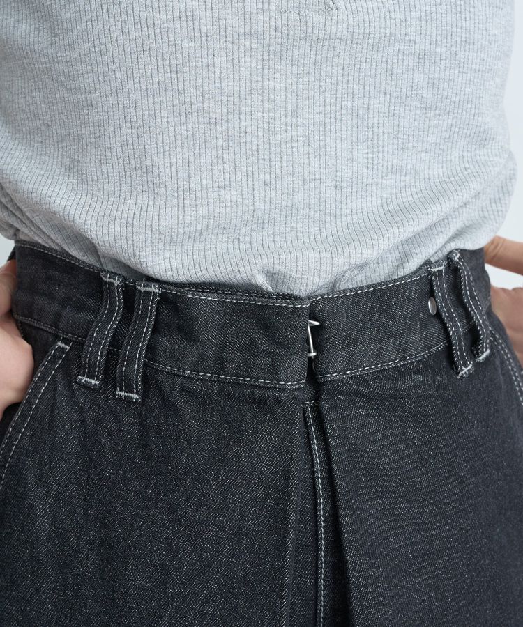 earth music&ecology「フロントタックデニムパンツ」|デニム|