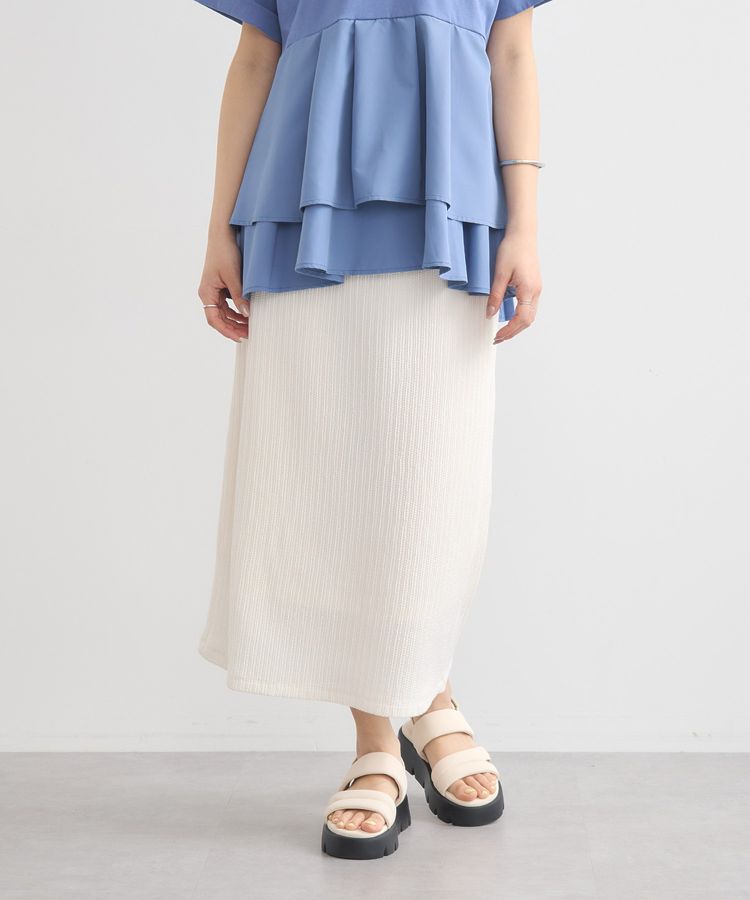 earth music&ecology「選べる丈カットナロースカート」|タイト|