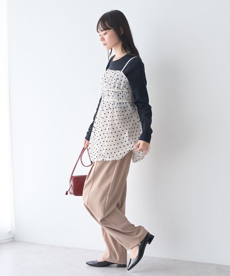 earth music&ecology「ドットバルーンキャミチュニック」|チュニック|