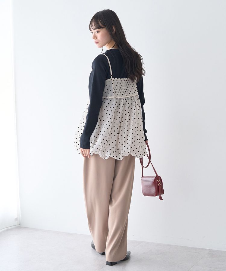 earth music&ecology「ドットバルーンキャミチュニック」|チュニック|