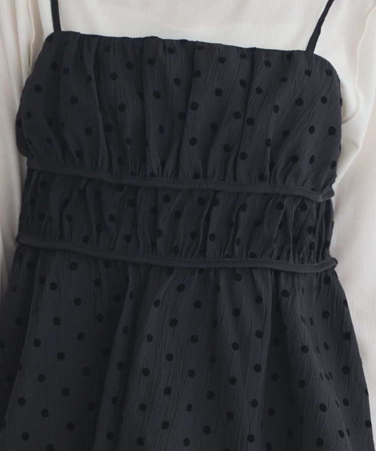 earth music&ecology「ドットバルーンキャミチュニック」|チュニック|