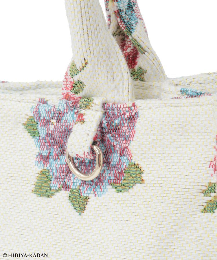 Maison de FLEUR「日比谷花壇コラボ ゴブランスクエアトート」|トートバッグ|
