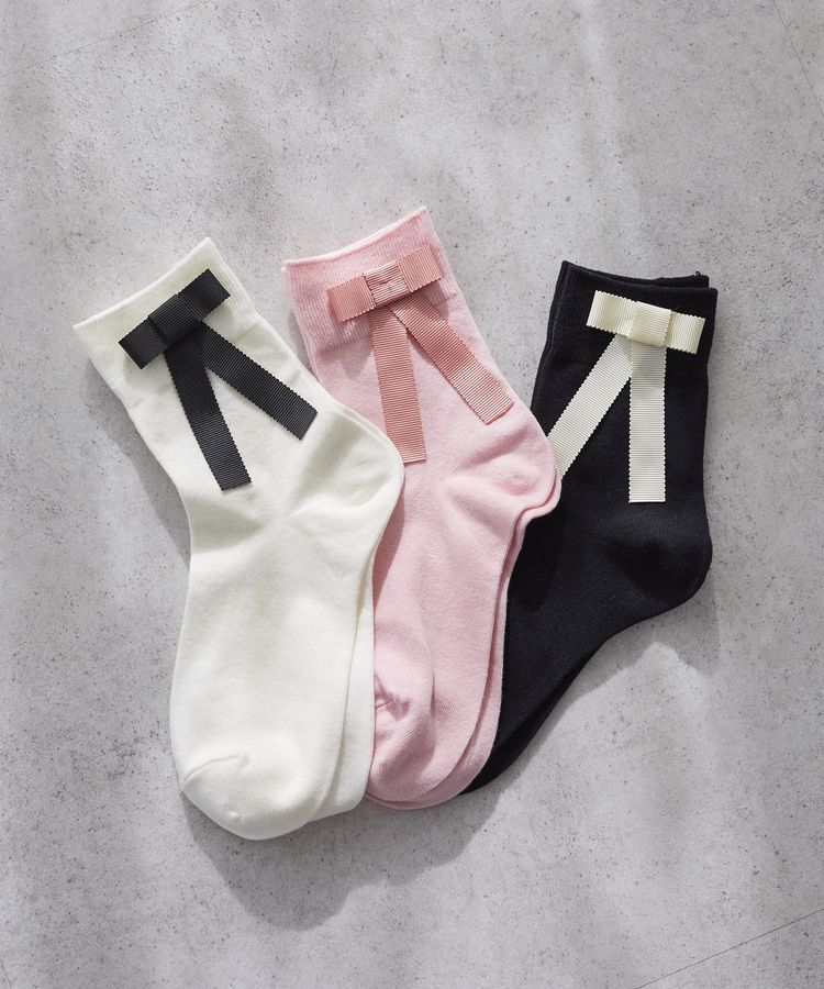 Maison de FLEUR「グログランリボンソックス」|その他|