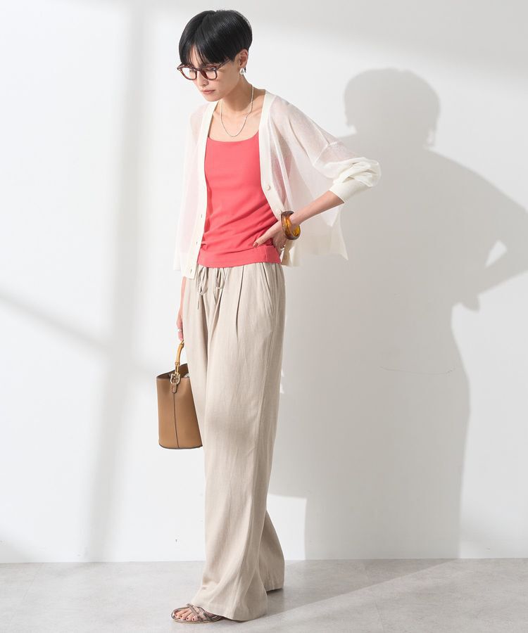 AMERICAN HOLIC「【カップ付き】細リブキャミソール」|インナー|