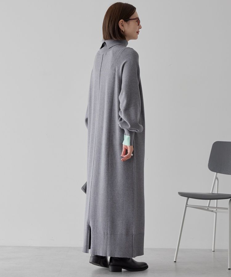 AMERICAN HOLIC「バイパチモックネックニットワンピース＜静電気軽減＞」|ワンピース|