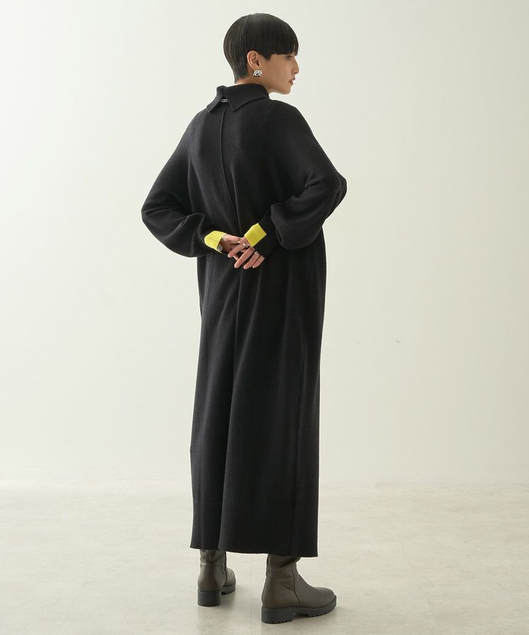 AMERICAN HOLIC「バイパチモックネックニットワンピース＜静電気軽減＞」|ワンピース|