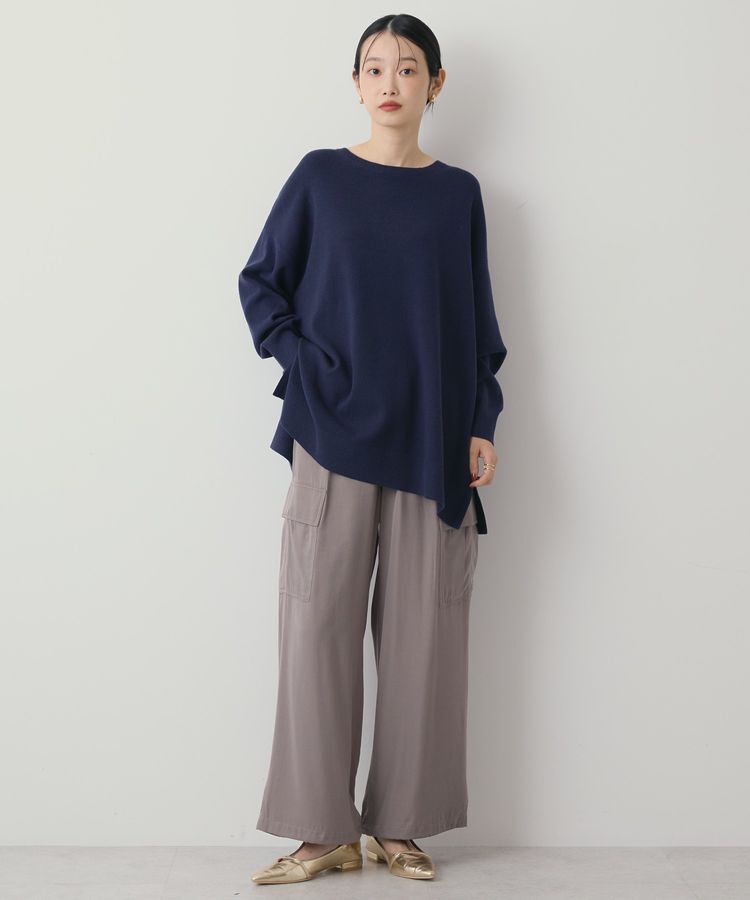 AMERICAN HOLIC「バイパチロングニットプルオーバー/チュニック＜静電気軽減＞」|ニット・セーター|