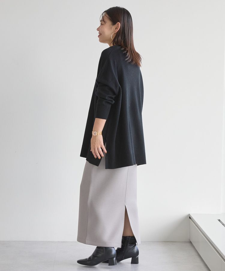 AMERICAN HOLIC「バイパチロングニットプルオーバー/チュニック＜静電気軽減＞」|ニット・セーター|