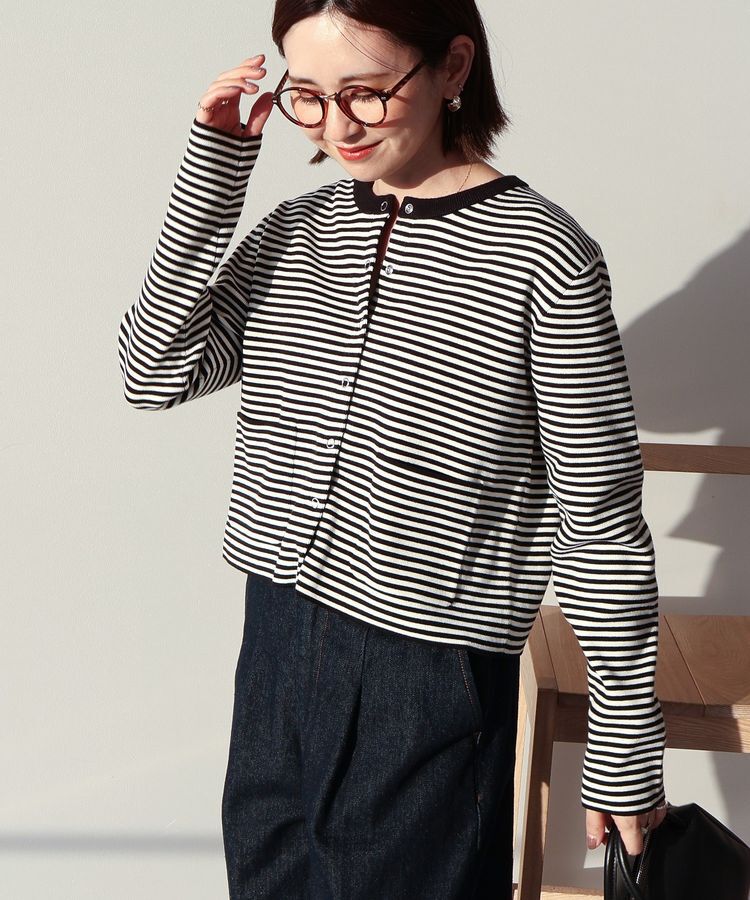 AMERICAN HOLIC「バイパチリングドットニットカーディガン＜静電気軽減＞」|カーディガン|