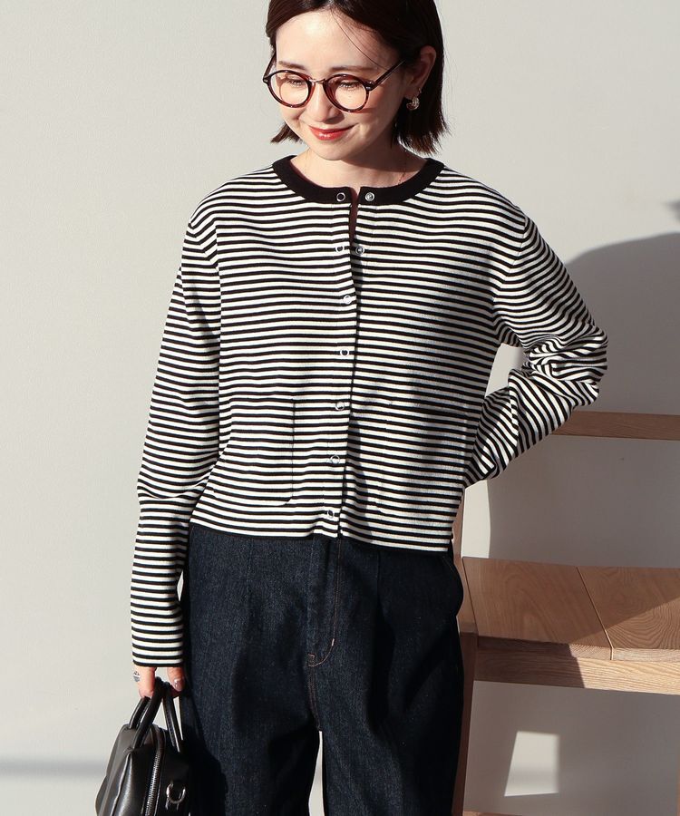 AMERICAN HOLIC「バイパチリングドットニットカーディガン＜静電気軽減＞」|カーディガン|