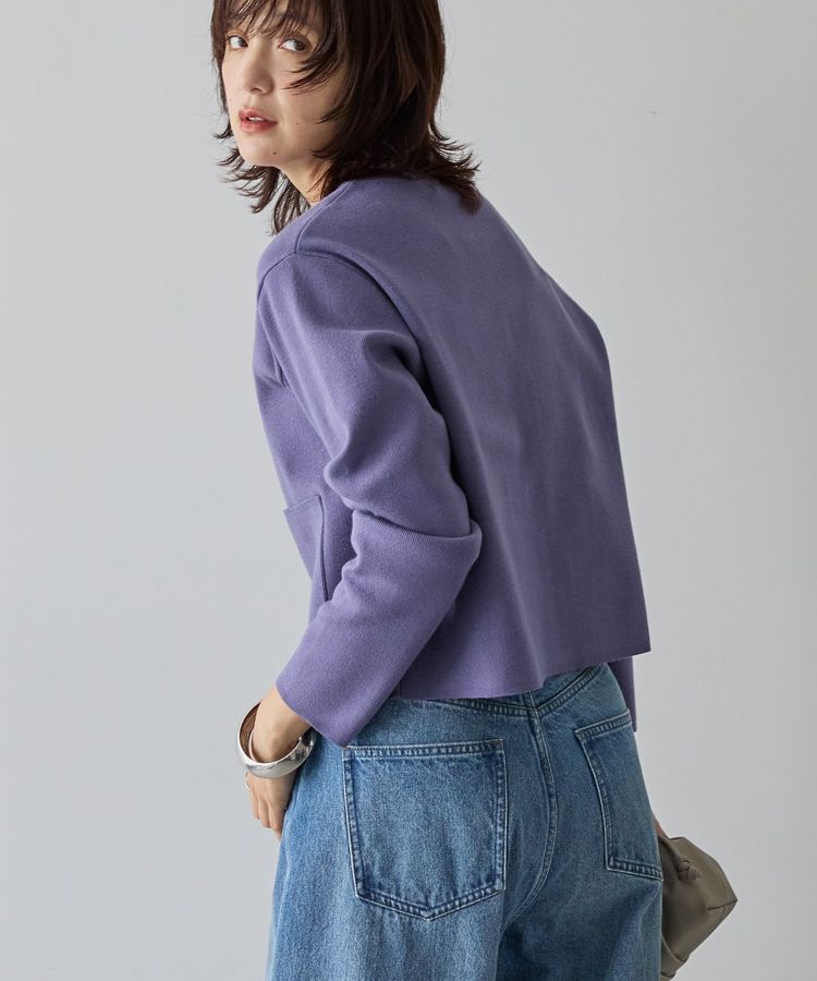 AMERICAN HOLIC「バイパチリングドットニットカーディガン＜静電気軽減＞」|カーディガン|