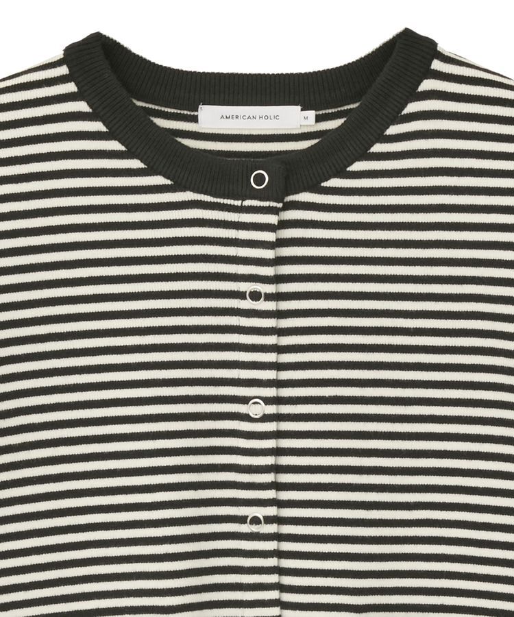 AMERICAN HOLIC「バイパチリングドットニットカーディガン＜静電気軽減＞」|カーディガン|