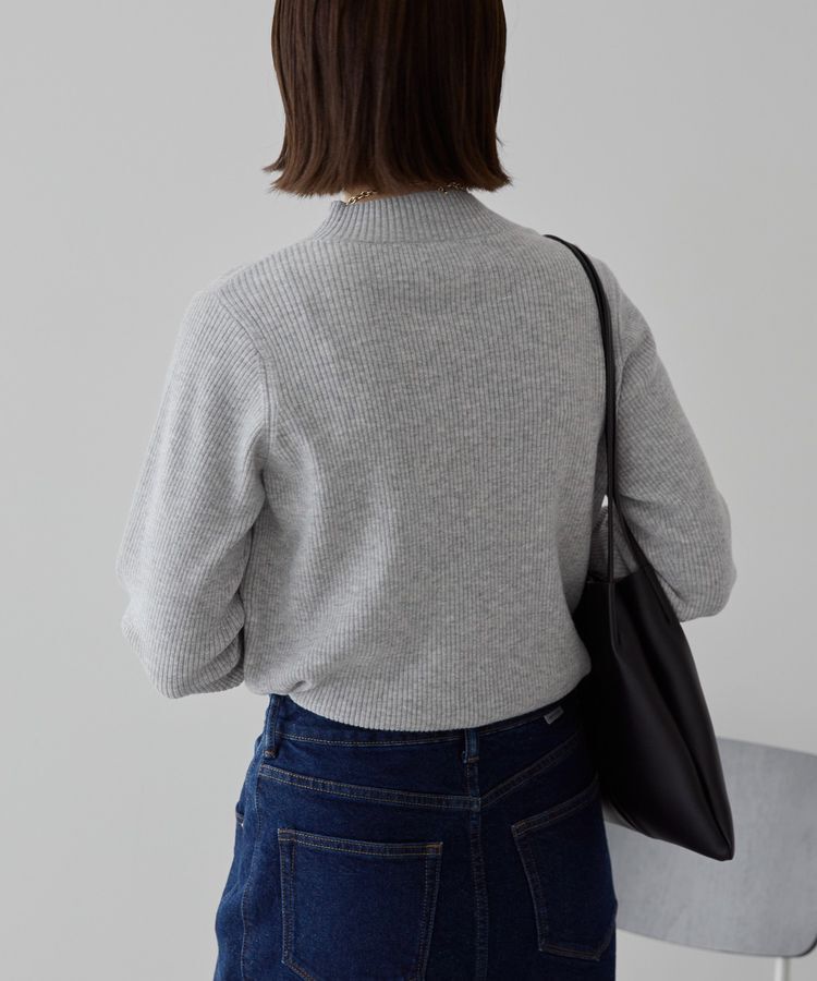 AMERICAN HOLIC「バイパチ袖配色リブプルオーバー＜静電気軽減＞」|ニット・セーター|